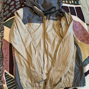 SOLD Small Mens Khaki Grey Glennaker’s Lake Rain Jacket